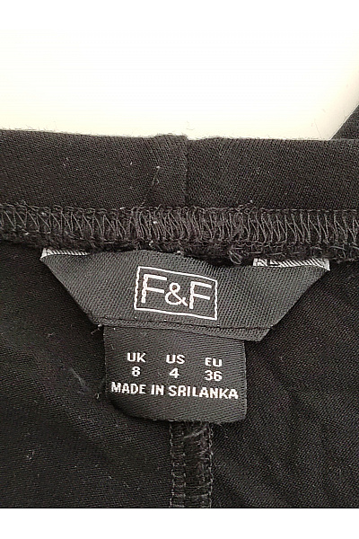 F&F Černé legíny s pružným pasem Vel. 36 | F&F | obrázek 6
