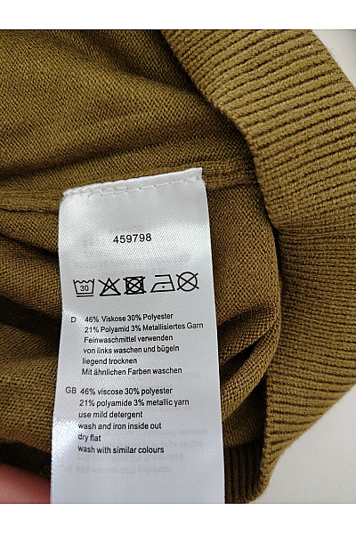PFEFFINGER Dámský khaki pulovr s lodičkovým výstřihem basic Vel. DE 42 | PFEFFINGER | obrázek 8
