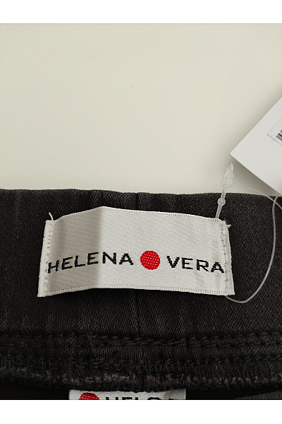 HELENA VERA Dámské bavlněné černé kalhoty s pružným pasem Vel. DE 23 | HELENA VERA | obrázek 6