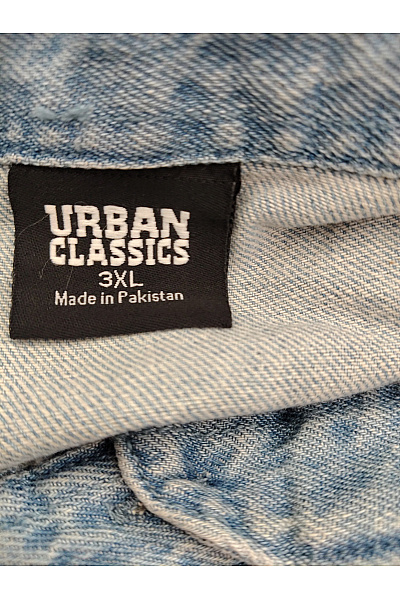 URBAN CLASSICS Dámská modrá bavlněná riflová košile oversized Vel. 3xl | URBAN CLASSICS | obrázek 5