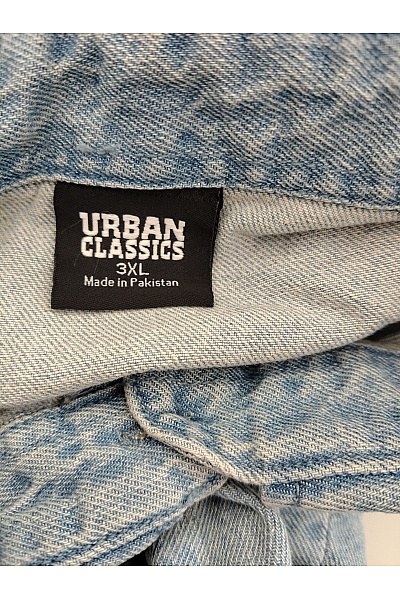 URBAN CLASSICS Dámská modrá bavlněná riflová košile oversized Vel. 3xl | URBAN CLASSICS | obrázek 6