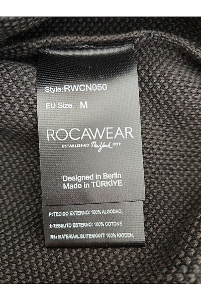 ROCAWEAR Pánský hnědý pletený oversized pulovr přes hlavu Vel. EU M | ROCAWEAR | obrázek 7