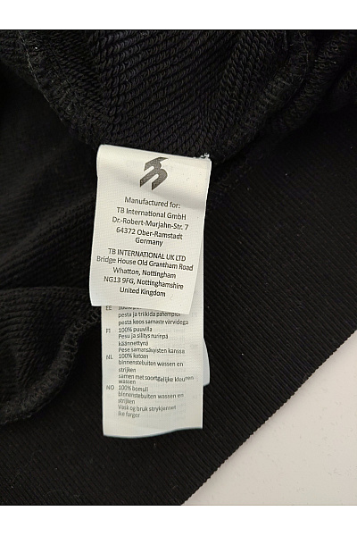 Mister Tee Černá bavlněná mikina s kapucí a potiskem motýla Velikost M | Mister Tee | obrázek 5