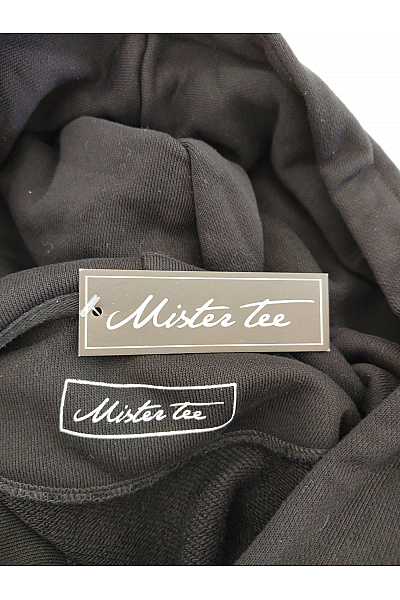 Mister Tee Černá bavlněná mikina s kapucí a potiskem motýla Velikost M | Mister Tee | obrázek 7