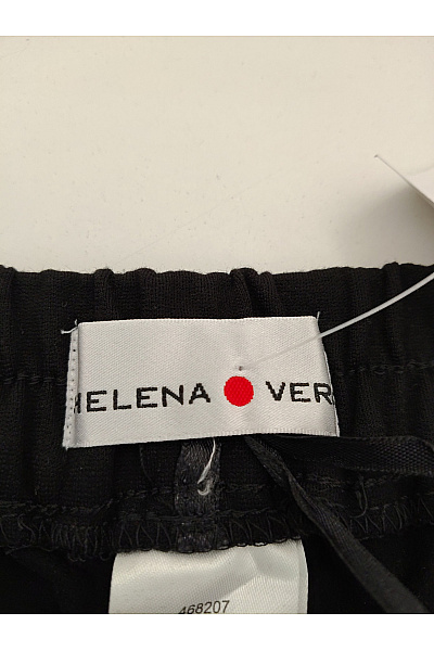 HELENA VERA Černé široké elegantní kalhoty s gumou v pase Vel. DE 40 | HELENA VERA | obrázek 9