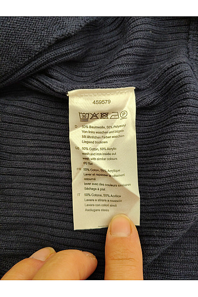 GENTLEMEN SELECTION Pánský modrý žebrovaný pletený svetr na zip se stojáčkem Vel. DE 48 | GENTLEMEN SELECTION | obrázek 7