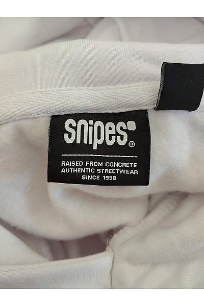 snipes Bílá chlapecká bavlněná mikina s kapucí Velikost M | snipes | obrázek 8