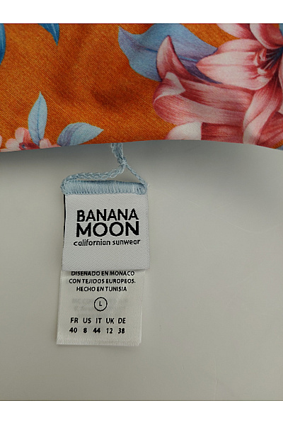 Banana Moon Oranžové květinové bikiny vrchní díl plavek Vel. L | Banana Moon | obrázek 6