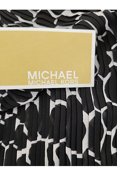 MICHAEL KORS Černobílé midi šaty se zvířecím vzorem s dlouhým rukávem Vel. US L | MICHAEL KORS | obrázek 5