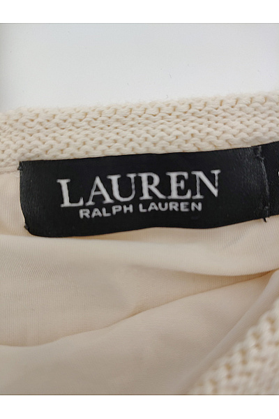 Ralph Lauren Béžové pletené letní šaty na ramínka do áčka Velikost M | Ralph Lauren | obrázek 5