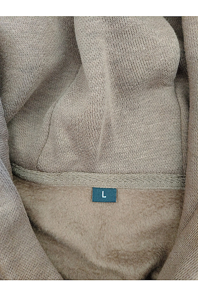 Pánská hnědá bavlněná oversized mikina s kapucí Velikost L | Unimoda | obrázek 5