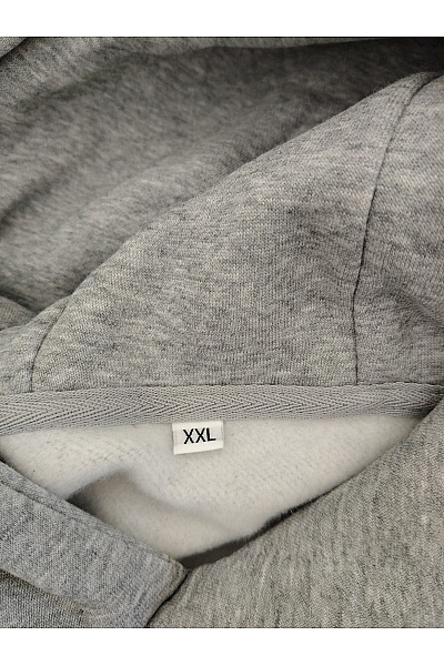 Šedá pánská oversized mikina s kapucí přes hlavu Velikost XXL | Unimoda | obrázek 6