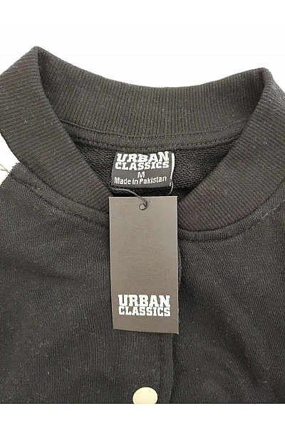 URBAN CLASSICS Černobílá baseballová bomber bunda bavlněná Velikost M | URBAN CLASSICS | obrázek 6