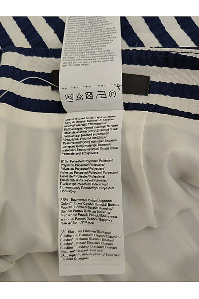 COMMA Černobílá pruhovaná mini sukně pouzdrová elegantní Vel. EU 36 | COMMA | obrázek 6