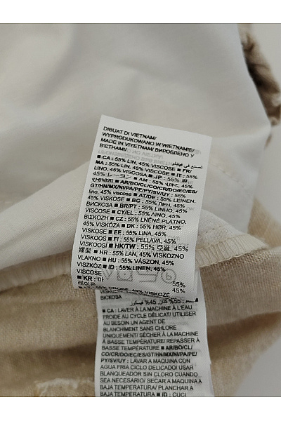 Gap Béžové lněné kraťasy s vysokým pasem a kapsami Velikost S | Gap | obrázek 6