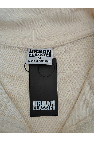 URBAN CLASSICS Béžová bavlněná sportovní mikina se zipem Vel. M | URBAN CLASSICS | obrázek 6