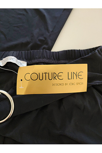 COUTURE LINE Černé široké kalhoty s vysokým pasem Vel. DE 46 | COUTURE LINE | obrázek 5