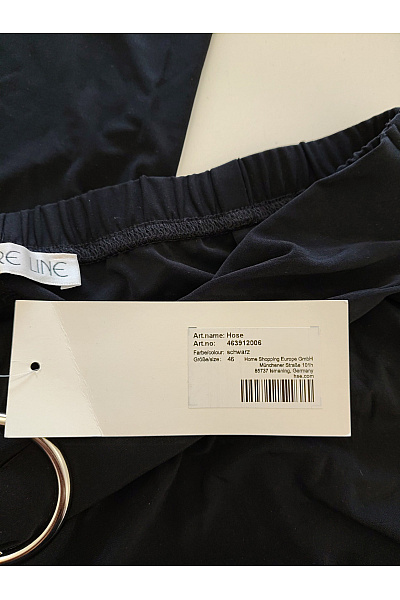COUTURE LINE Černé široké kalhoty s vysokým pasem Vel. DE 46 | COUTURE LINE | obrázek 6