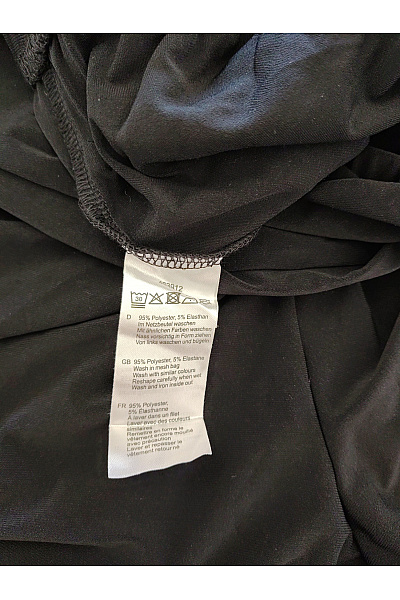 COUTURE LINE Černé široké kalhoty s vysokým pasem Vel. DE 46 | COUTURE LINE | obrázek 7