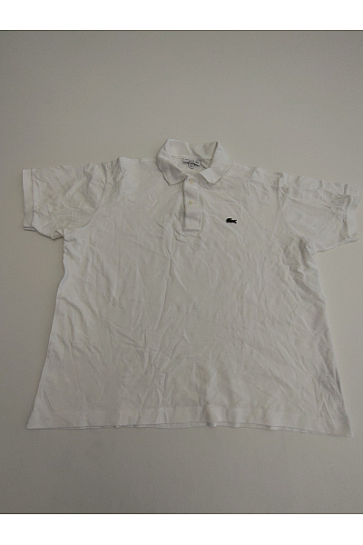 LACOSTE Bílé bavlněné polo tričko s krátkým rukávem a límečkem Vel. FR xxl | LACOSTE | obrázek 2