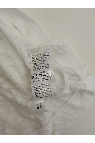 LACOSTE Bílé bavlněné polo tričko s krátkým rukávem a límečkem Vel. FR xxl | LACOSTE | obrázek 8