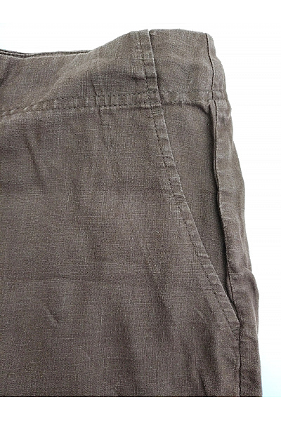 GERRY WEBER Hnědé lněné bermudy s kapsami Vel. DE 40 | GERRY WEBER | obrázek 3