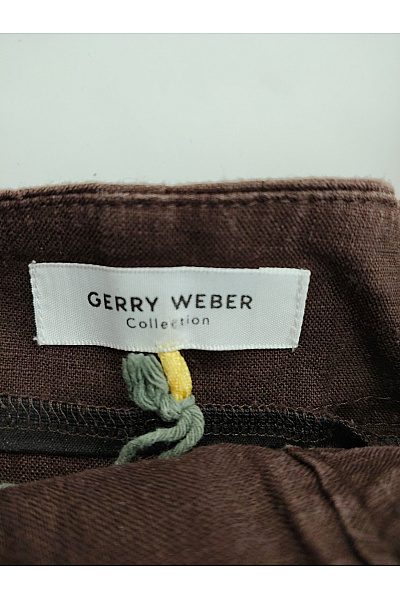 GERRY WEBER Hnědé lněné bermudy s kapsami Vel. DE 40 | GERRY WEBER | obrázek 5