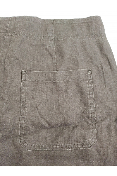 GERRY WEBER Hnědé lněné bermudy s kapsami Vel. DE 40 | GERRY WEBER | obrázek 10