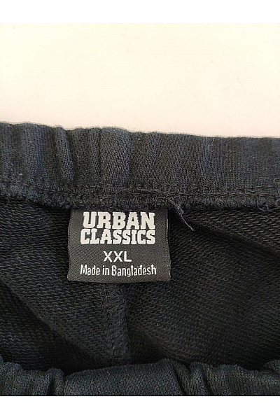 URBAN CLASSICS Černé bavlněné tepláky s gumou na nohavicích Vel. XXL | URBAN CLASSICS | obrázek 7