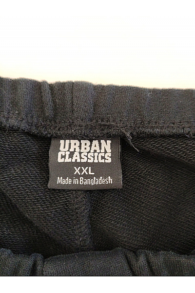 URBAN CLASSICS Černé bavlněné tepláky s gumou na nohavicích Vel. XXL | URBAN CLASSICS | obrázek 8