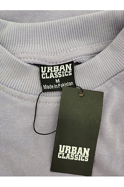 URBAN CLASSICS Fialové bavlněné tričkové šaty volné letní Vel. M | URBAN CLASSICS | obrázek 7