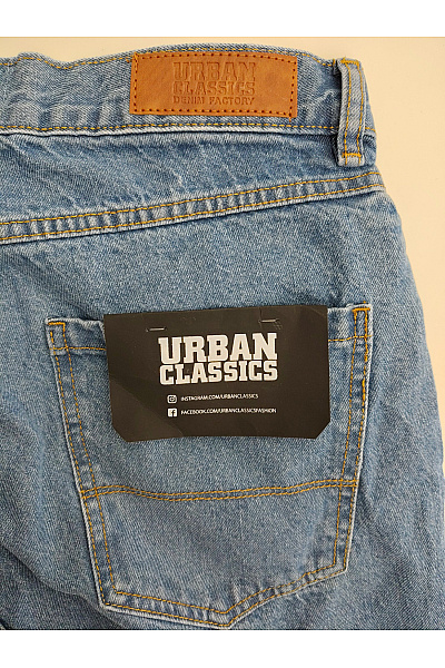 URBAN CLASSICS Dámské modré široké džíny s vysokým pasem Vel. 33 | URBAN CLASSICS | obrázek 10