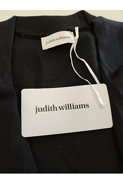 Judith Williams Černý pletený kardigan s límečkem a páskem Vel. IT 46 | Judith Williams | obrázek 6