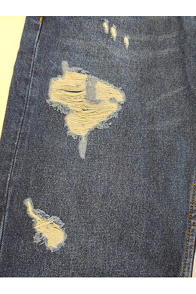 2Y PREMIUM Dámské modré mom fit džíny s dírami Velikost 32 | 2Y PREMIUM | obrázek 5