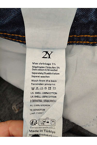 2Y PREMIUM Dámské modré mom fit džíny s dírami Velikost 32 | 2Y PREMIUM | obrázek 9