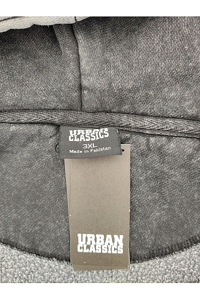 URBAN CLASSICS Pánská černá bavlněná mikina na zip oversized streetwear Vel. 3XL | URBAN CLASSICS | obrázek 5