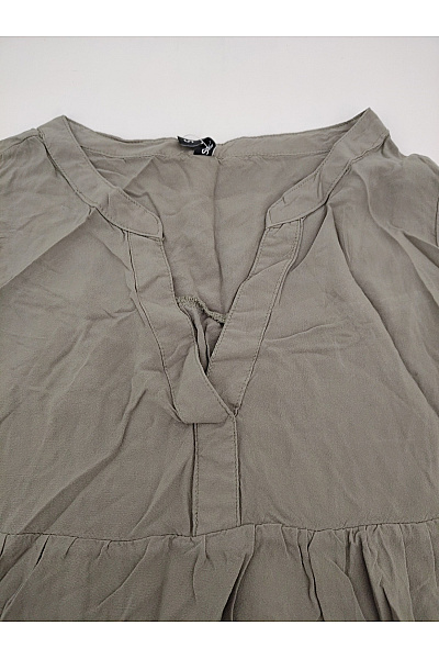 Sublevel Khaki volné vrstvené letní šaty Vel. S | Sublevel | obrázek 3