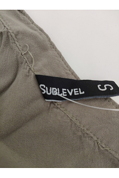 Sublevel Khaki volné vrstvené letní šaty Vel. S | Sublevel | obrázek 4