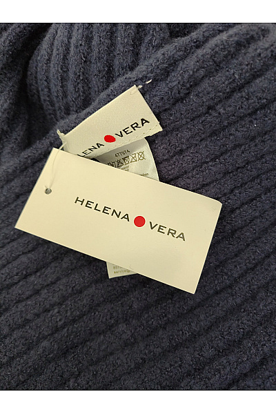 HELENA VERA Modrá pletená šála s kamínky Velikost One Size | HELENA VERA | obrázek 6