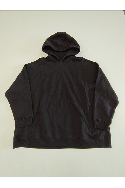 Pánská černá bavlněná oversized mikina s kapucí přes hlavu Vel. 3XL | Unimoda | obrázek 2