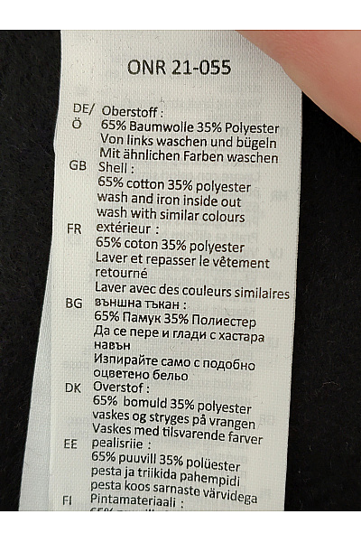 Pánská černá bavlněná oversized mikina s kapucí přes hlavu Vel. 3XL | Unimoda | obrázek 6