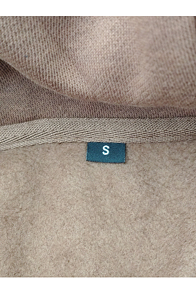 Pánská hnědá bavlněná mikina s kapucí oversized Vel. S | Unimoda | obrázek 5