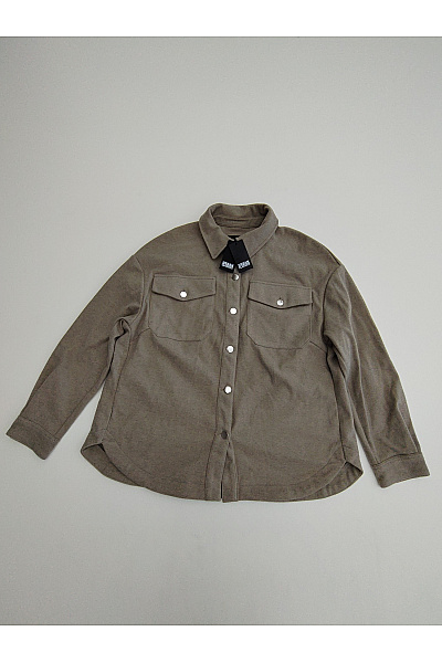 URBAN CLASSICS Dámská Khaki Košilová Přechodová Bunda Oversize Velikost S