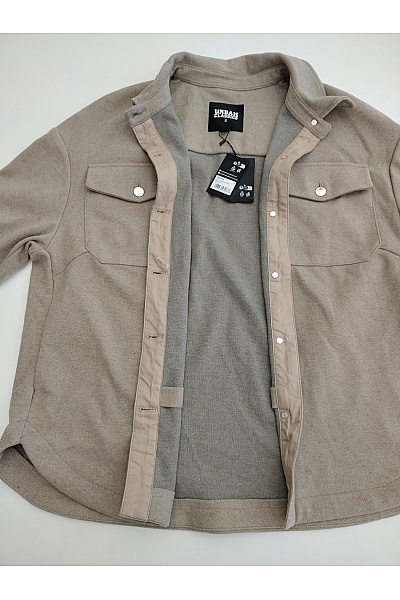 URBAN CLASSICS Dámská khaki košilová přechodová bunda oversize Velikost S | URBAN CLASSICS | obrázek 11