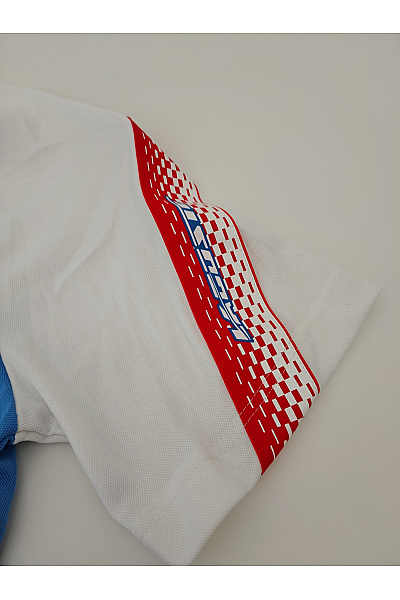 LACOSTE Modré sportovní tričko s krátkým rukávem a raglánovým Velikost US M | LACOSTE | obrázek 2