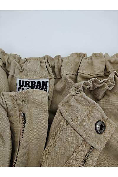 URBAN CLASSICS Bavlněné khaki cargo kalhoty s kapsami na stehnech Velikost L | URBAN CLASSICS | obrázek 5