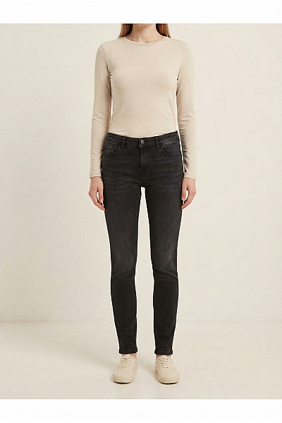 URBAN CLASSICS Černé Dámské Skinny Džíny S Vysokým Pasem Velikost 29