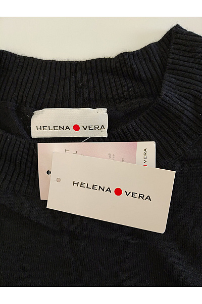 HELENA VERA Černý dámský pletený pulovr basic Vel. DE 44 | HELENA VERA | obrázek 5