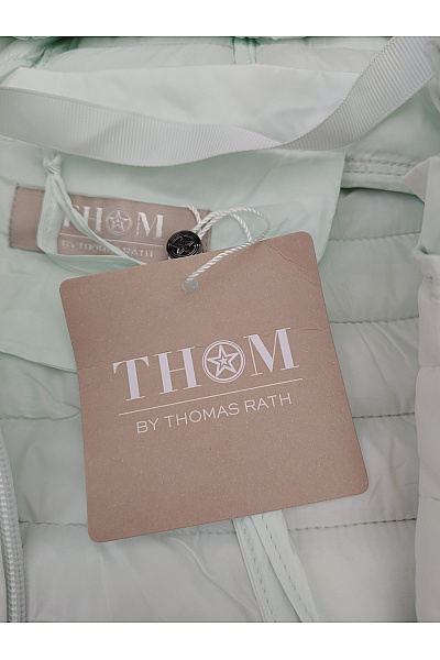 THOM By Thomas Rath Dámská prošívaná vesta s kapucí zelená Velikost DE 48 | THOM By Thomas Rath | obrázek 10