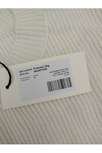 C'est tout Béžový pletený žebrovaný oversized pulovr Velikost EU 36 | C'est tout | obrázek 9